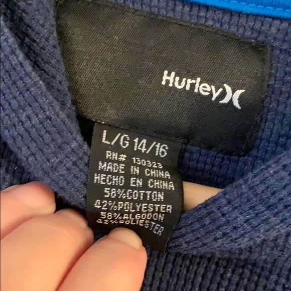 Hurley Hoodie/Distressed - Picture 2 of 3
